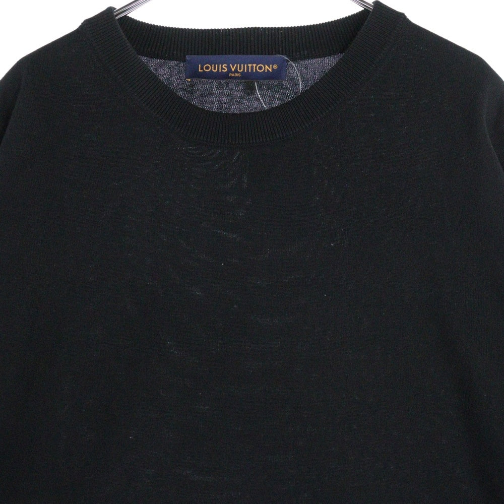 LOUIS VUITTON(ルイヴィトン) 25AW Monogram Gradient Embellished Short-Sleeved Crewneck モノグラム グラデーション ラインストーン クルーネック半袖ニット セーター RM252MV AUR HTN03W