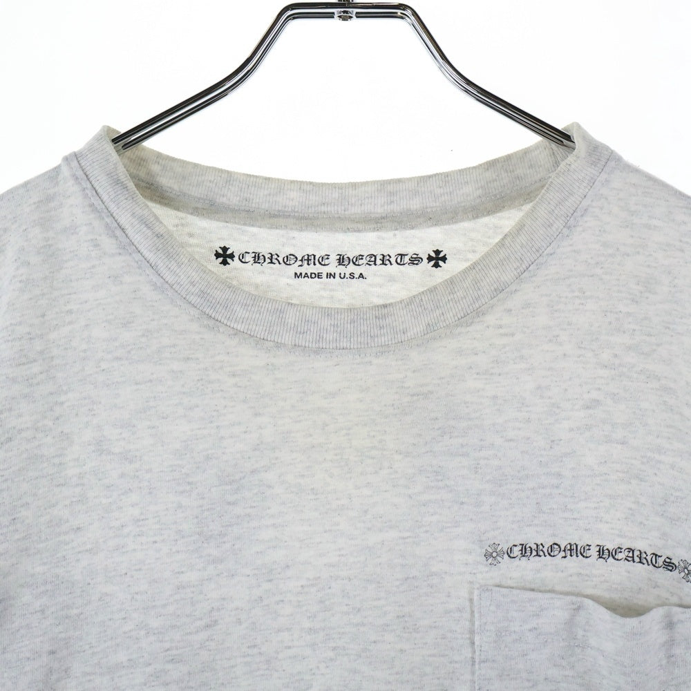 CHROME HEARTS(クロムハーツ) 21SS ×MATTY BOY PPO BRAIN マッティボーイ ブレイン クルーネック長袖Tシャツカットソー ロングスリーブ ロンT グレー