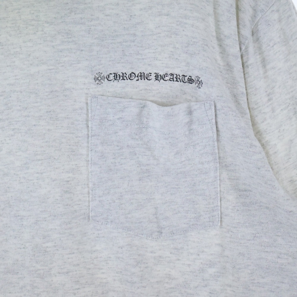 CHROME HEARTS(クロムハーツ) 21SS ×MATTY BOY PPO BRAIN マッティボーイ ブレイン クルーネック長袖Tシャツカットソー ロングスリーブ ロンT グレー