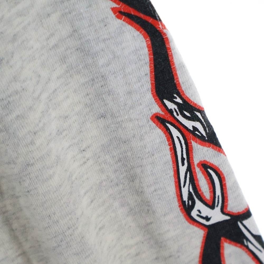 CHROME HEARTS(クロムハーツ) 21SS ×MATTY BOY PPO BRAIN マッティボーイ ブレイン クルーネック長袖Tシャツカットソー ロングスリーブ ロンT グレー