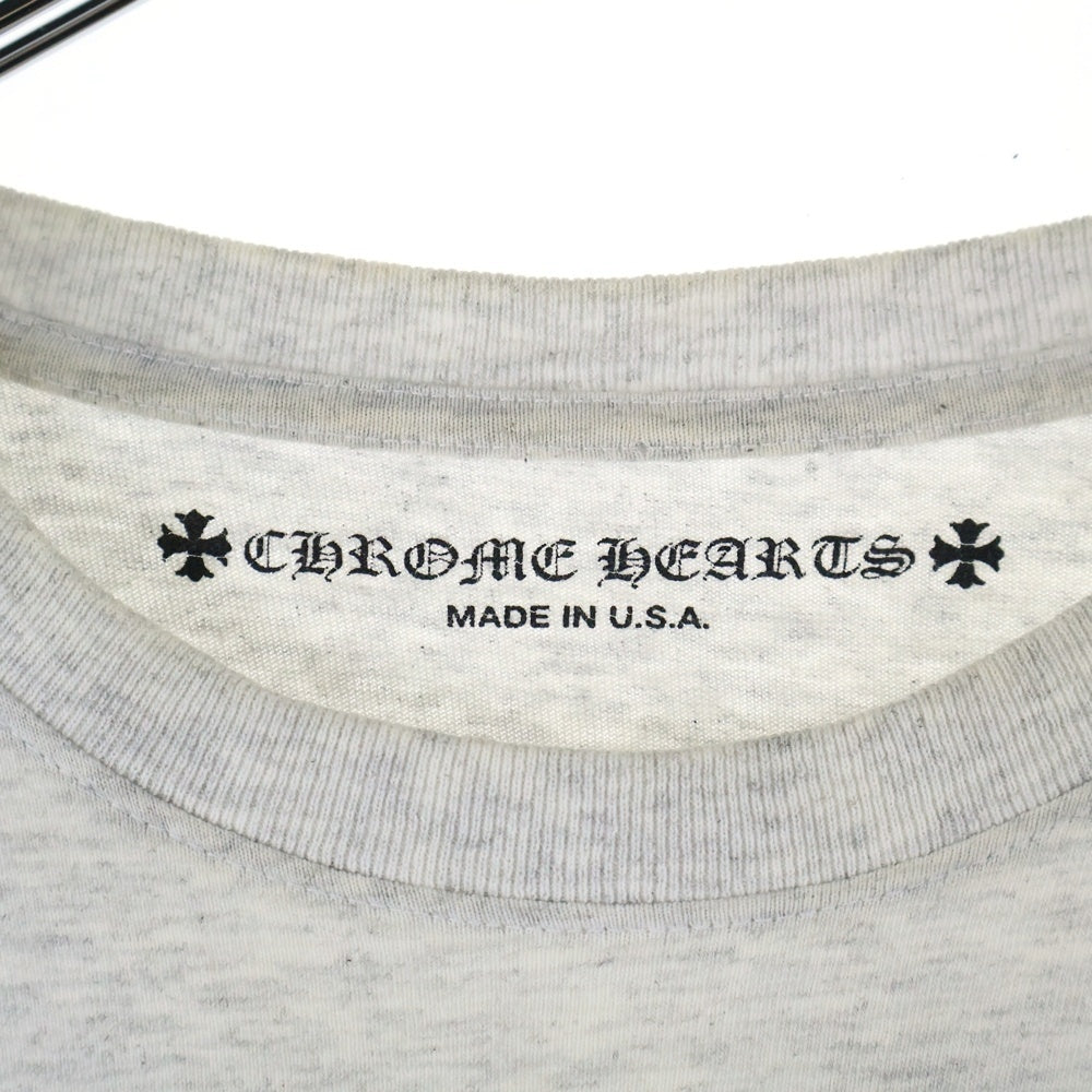 CHROME HEARTS(クロムハーツ) 21SS ×MATTY BOY PPO BRAIN マッティボーイ ブレイン クルーネック長袖Tシャツカットソー ロングスリーブ ロンT グレー