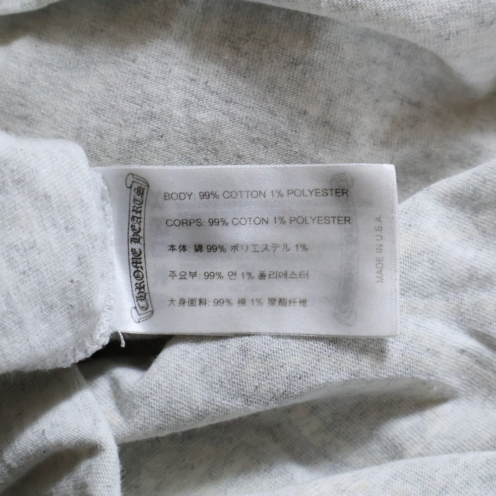 CHROME HEARTS(クロムハーツ) 21SS ×MATTY BOY PPO BRAIN マッティボーイ ブレイン クルーネック長袖Tシャツカットソー ロングスリーブ ロンT グレー