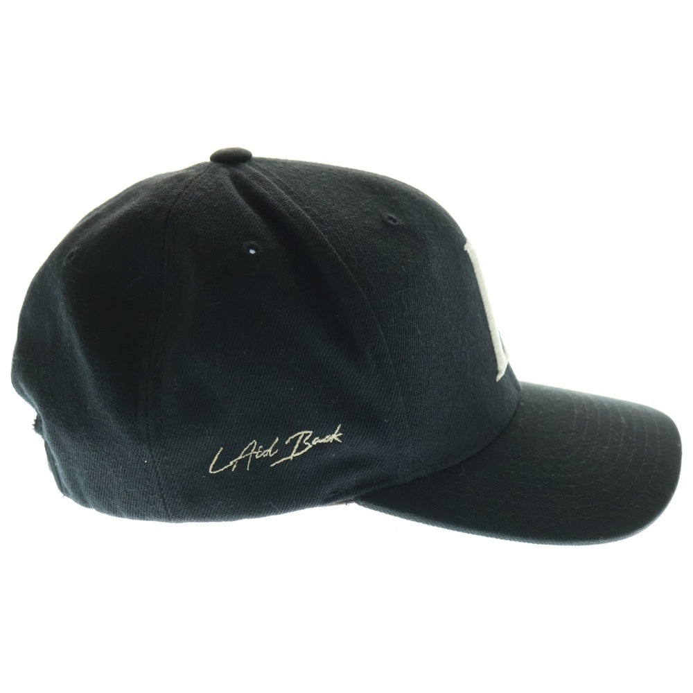 Laid Back(レイドバック) LB Logo Baseball Cap ロゴ ベースボールキャップ 帽子 ブラック