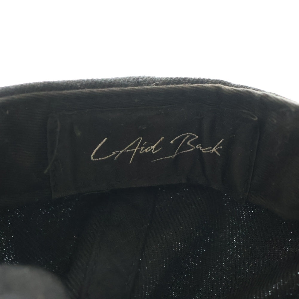 Laid Back(レイドバック) LB Logo Baseball Cap ロゴ ベースボールキャップ 帽子 ブラック