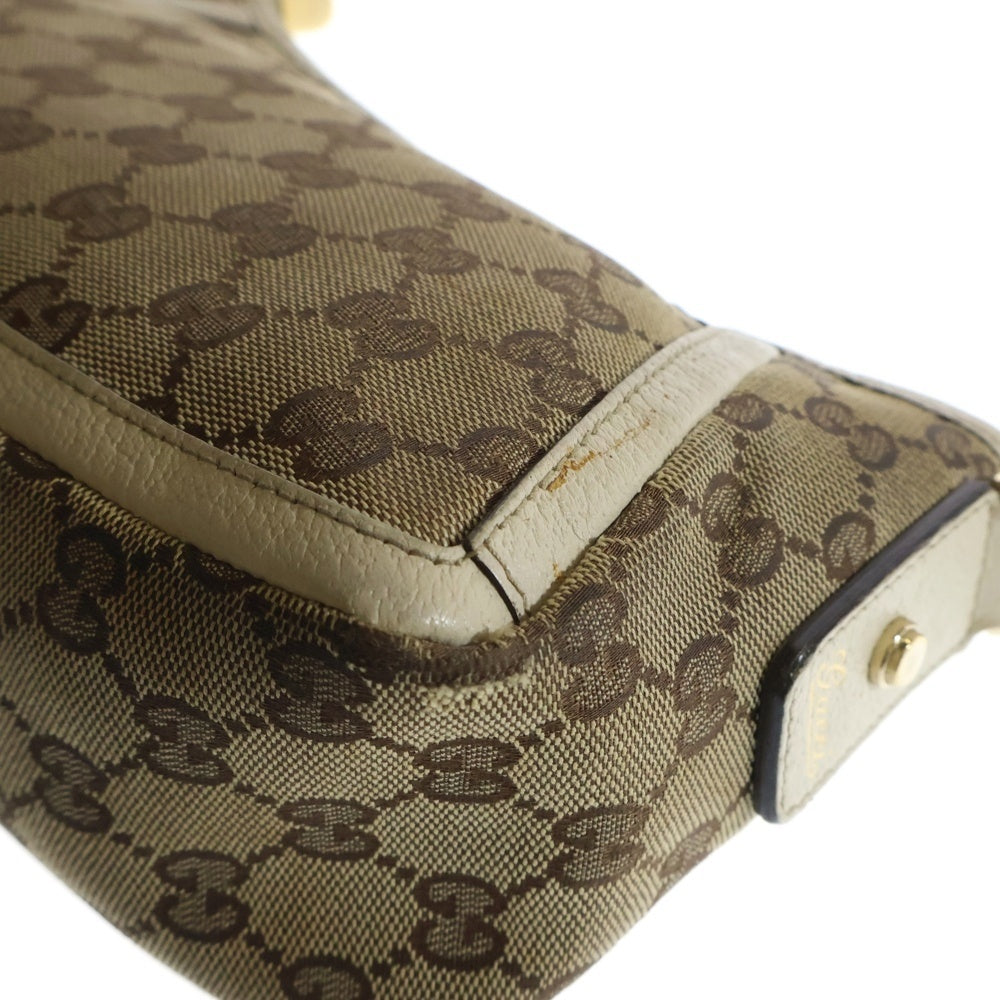 GUCCI(グッチ) アビー GGキャンバス ハンドバッグ ベージュ 130939
