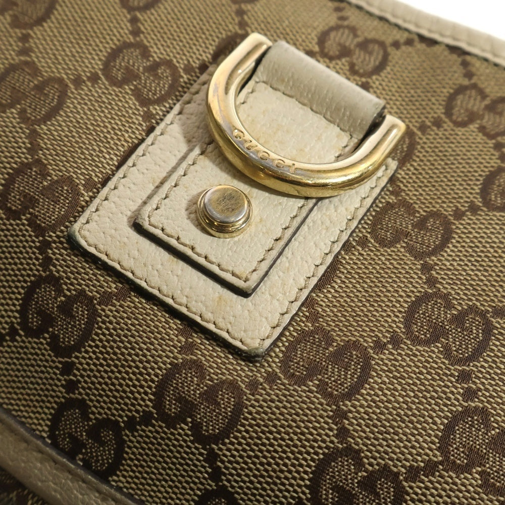 GUCCI(グッチ) アビー GGキャンバス ハンドバッグ ベージュ 130939