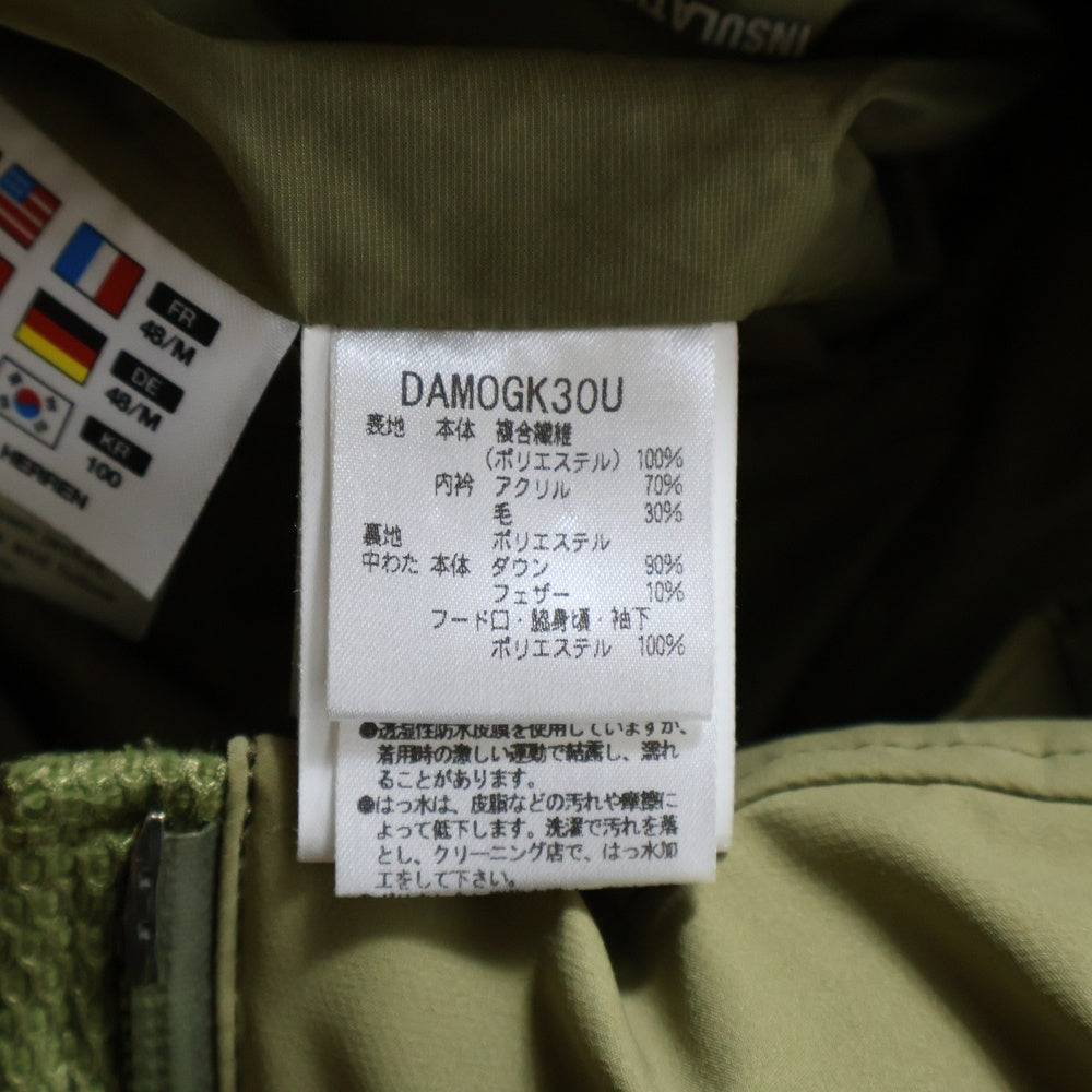 DESCENTE ALLTERRAIN(デサントオルテライン) 19AW MIZUSAWA DOWN JACKET 水沢ダウンジャケット カーキ DAMOGK30U