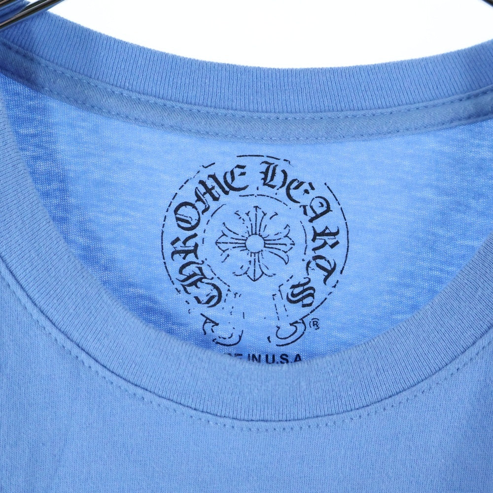 CHROME HEARTS(クロムハーツ) MIAMI Limited Horseshoe Tee マイアミ限定 ホースシュー クルーネック半袖Tシャツカットソー ブルー