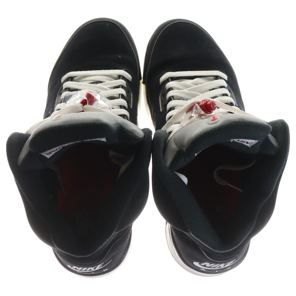NIKE(ナイキ) AIR JORDAN 5 RETRO OG BLACK METALLIC REIMAGED HF3975-001 エアジョーダン5 レトロ ブラックメタリックリイマジンド ハイカット スニーカー ブラック US9/27cm
