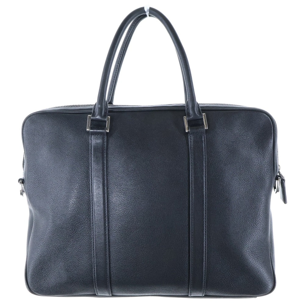 PRADA(プラダ) トライアングルプレート ヴィッテロレザーブリーフケース ビジネスバッグ ブラック 2VE368