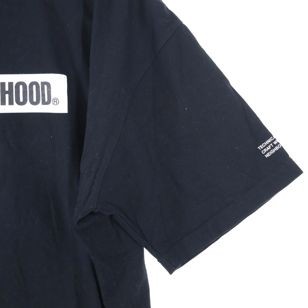 NEIGHBORHOOD(ネイバーフッド) NH 231 SPOT Tee 231PCNH-ST03S ロゴプリント クルーネック半袖Tシャツカットソー ブラック
