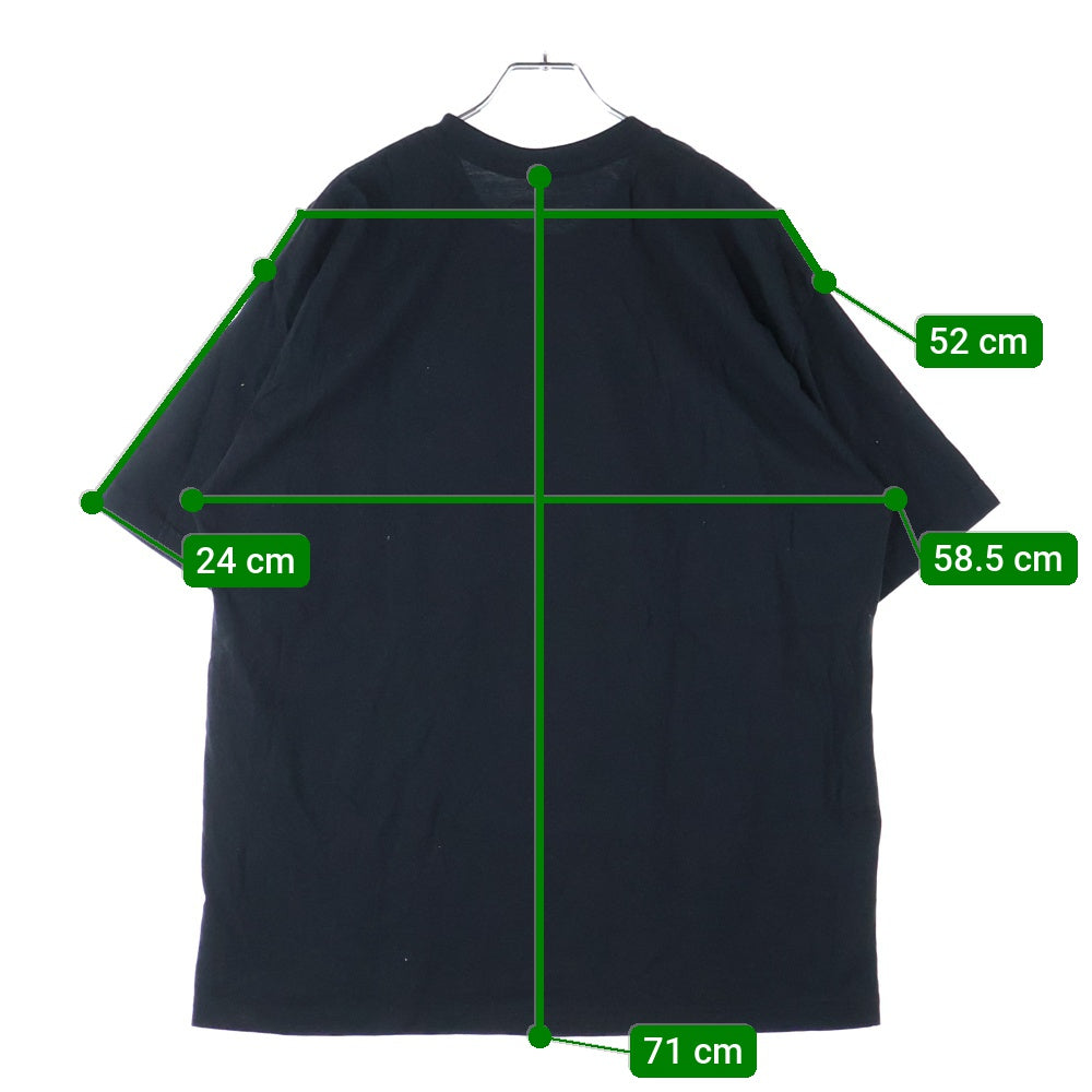 NEIGHBORHOOD(ネイバーフッド) 20SS C-TEE.SS 201PCNH-ST13 ヨークシャテリア フォトプリント クルーネック半袖Tシャツカットソー ブラック