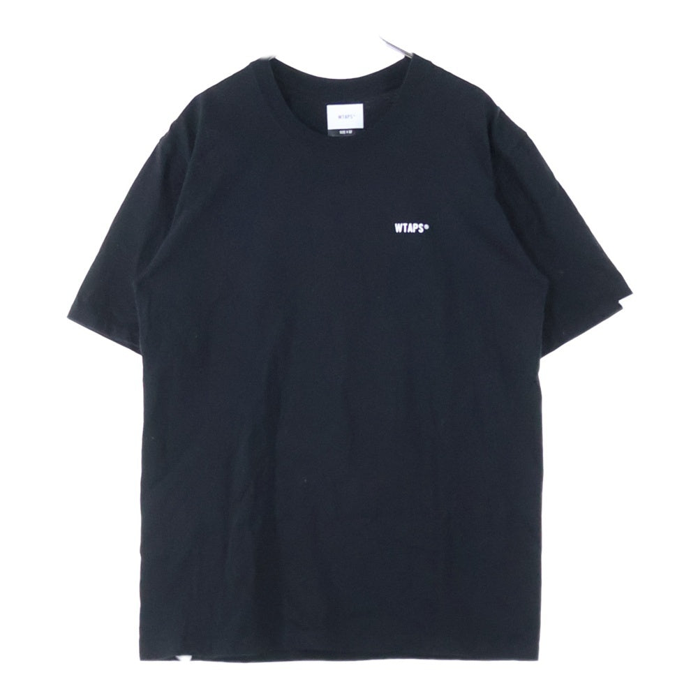 WTAPS(ダブルタップス) 22SS MON SCREEN TEE 火消しロゴ クルーネック半袖Tシャツカットソー ブラック