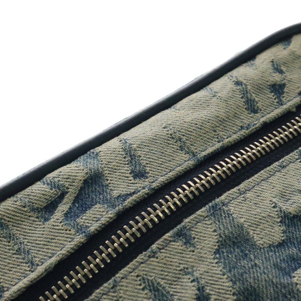 SUPREME(シュプリーム) 22SS Fat Tip Jacquard Denim Waist Bag ファットティップジャカードデニムウエストバッグ ショルダーバッグ ブルー