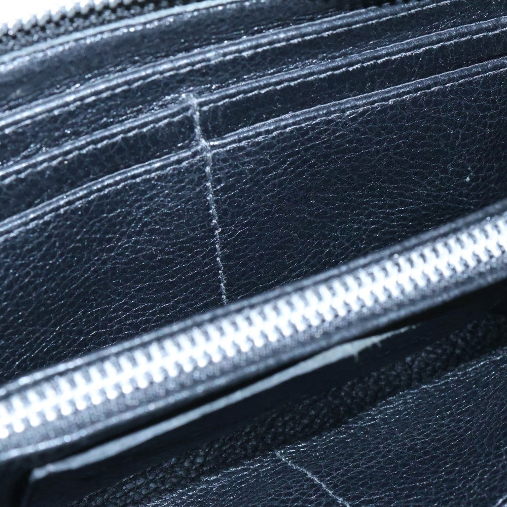 CHROME HEARTS(クロムハーツ) REC F ZIP/QUILTED マルチカラーセメタリークロスパッチ キルティングレザーウォレット 長財布