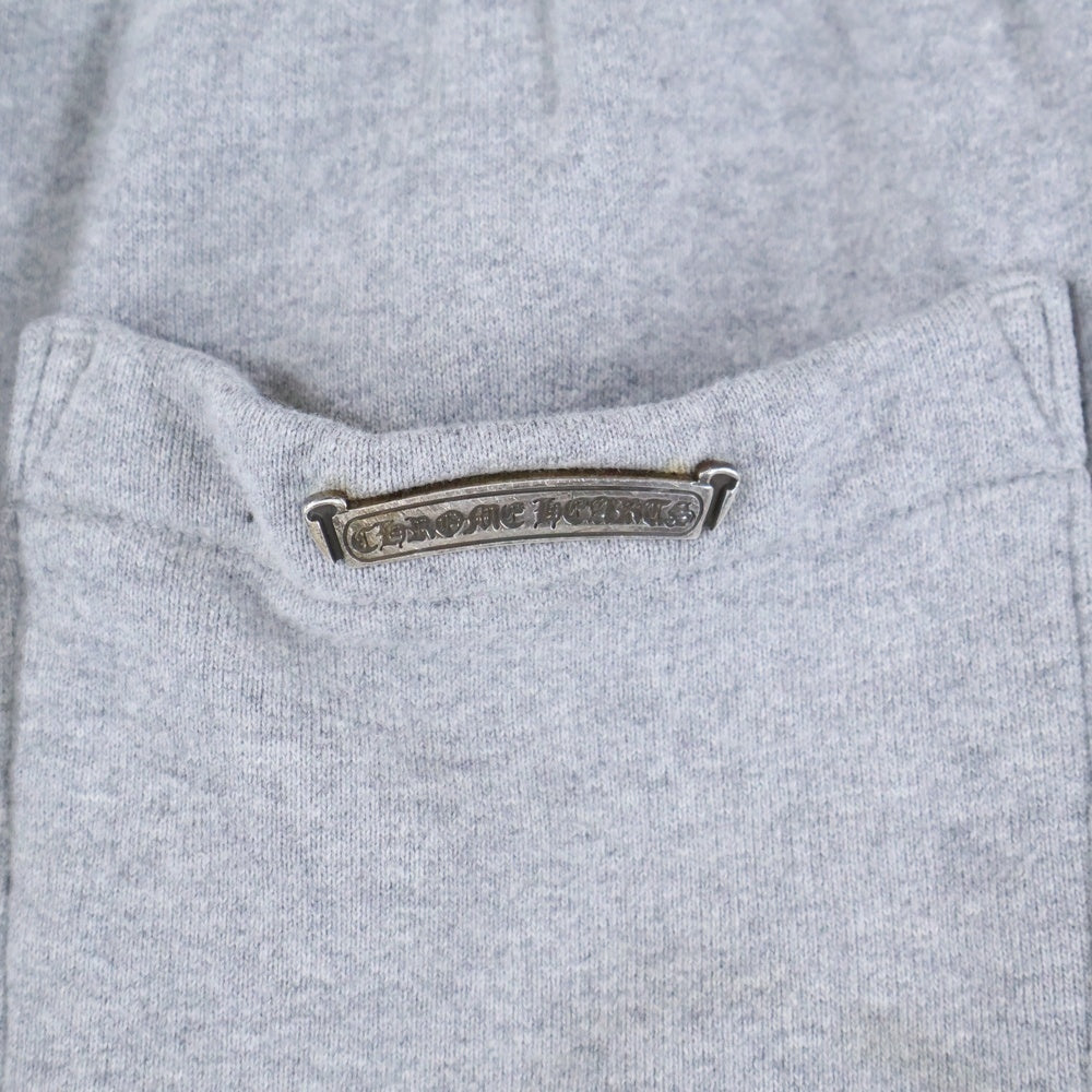 CHROME HEARTS(クロムハーツ) GRP Y NOT 3 Cemetery Cross Patch Sweat Shorts ワイノット 3セメタリークロスパッチショートパンツ ショーツ グレー