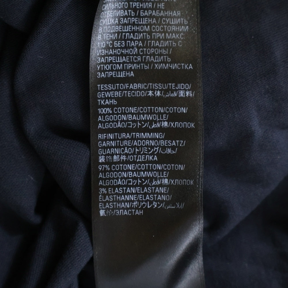 BALENCIAGA(バレンシアガ) デストロイ加工 テープロゴクルーネック半袖Tシャツ 半袖カットソー ブラック 739784 T0VA9