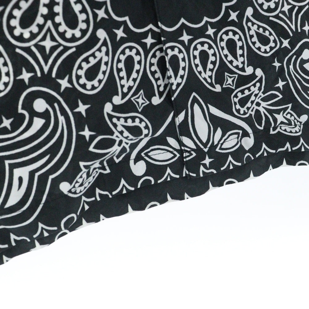 SUPREME(シュプリーム) 21SS Bandana Silk Shirts バンダナシルク半袖シャツ ブラック