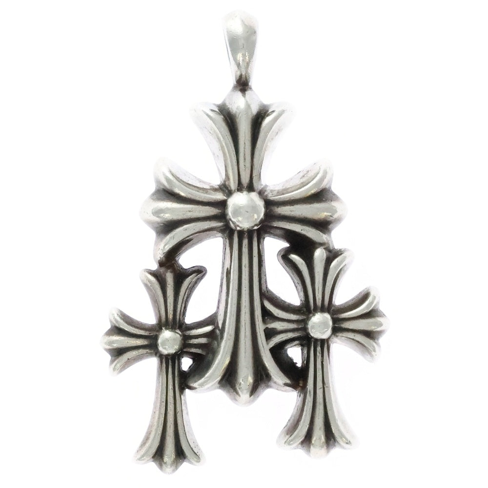 CHROME HEARTS(クロムハーツ) 3 CH CRS SML トリプルCHクロス スモール ペンダントトップ シルバー BCA201