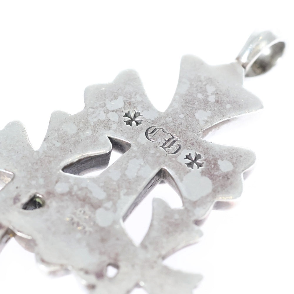 CHROME HEARTS(クロムハーツ) 3 CH CRS SML トリプルCHクロス スモール ペンダントトップ シルバー BCA201
