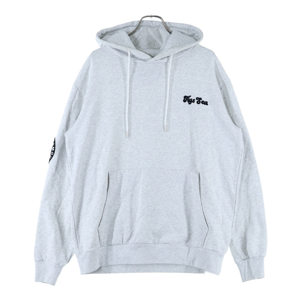 HYSTERIC GLAMOUR(ヒステリックグラマー) 23AW ×WIND AND SEA HOODIE WDS-C-HYS-24-Q2-07 ウィンダシー バックロゴプリント プルオーバー フーディ パーカー グレー