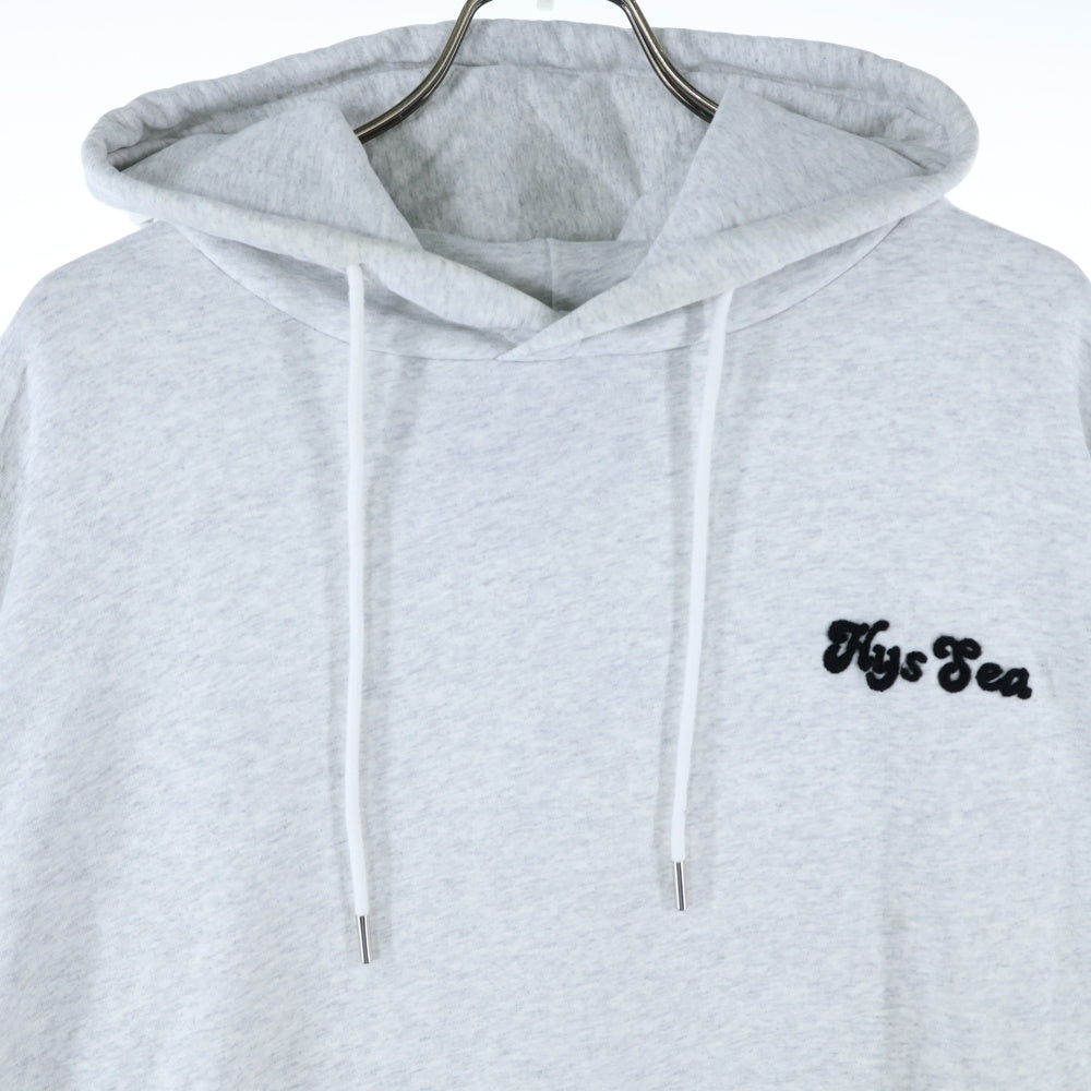 HYSTERIC GLAMOUR(ヒステリックグラマー) 23AW ×WIND AND SEA HOODIE WDS-C-HYS-24-Q2-07 ウィンダシー バックロゴプリント プルオーバー フーディ パーカー グレー