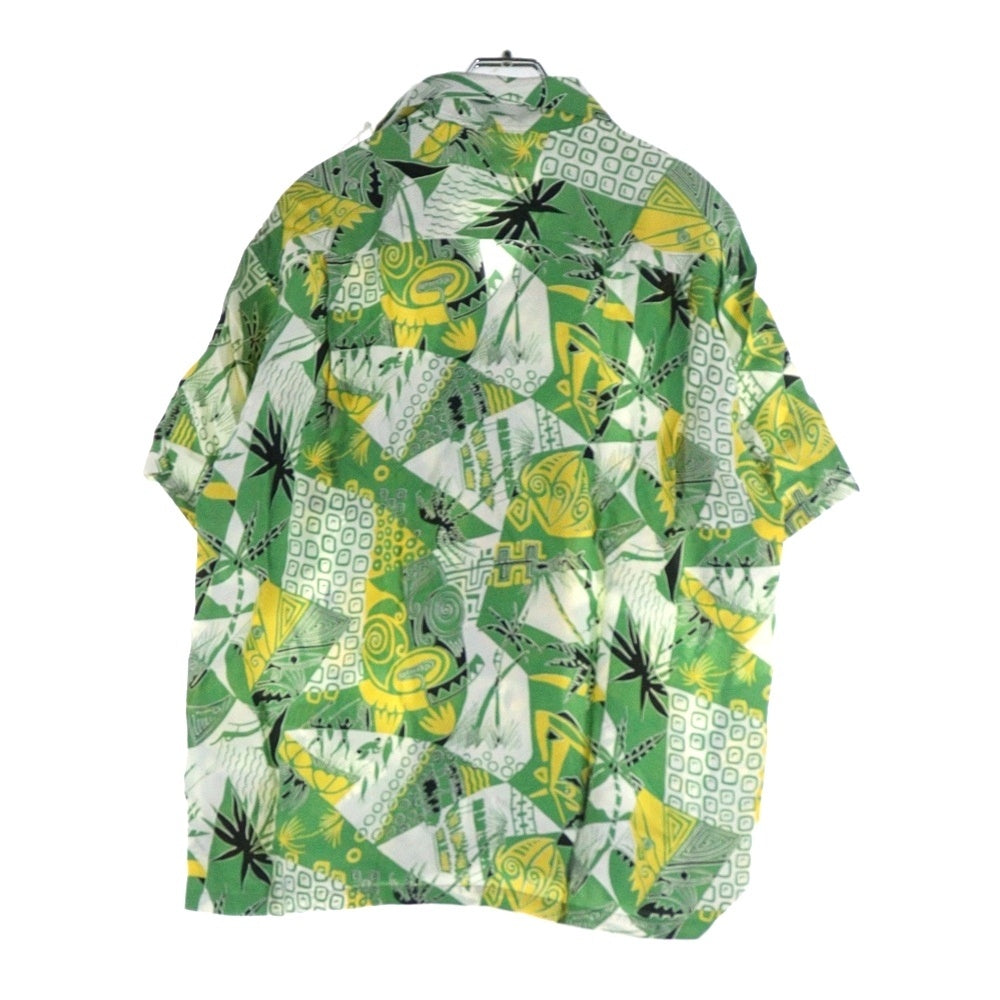 SUN SURF(サンサーフ) HAWAIIAN PICTOGRAPH SS38034 ハワイアンピクトグラム半袖オープンカラーシャツ アロハシャツ グリーン