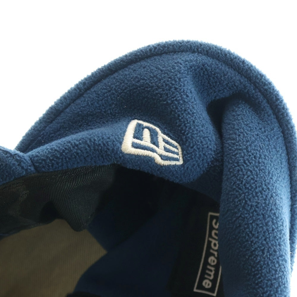 NIKE(ナイキ) 17AW ×NEW ERA Ear Flap Polartec イヤーフラップ ボックスロゴ ニューエラキャップ ポーラテック 帽子 ブルー