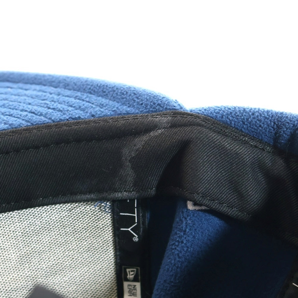 NIKE(ナイキ) 17AW ×NEW ERA Ear Flap Polartec イヤーフラップ ボックスロゴ ニューエラキャップ ポーラテック 帽子 ブルー