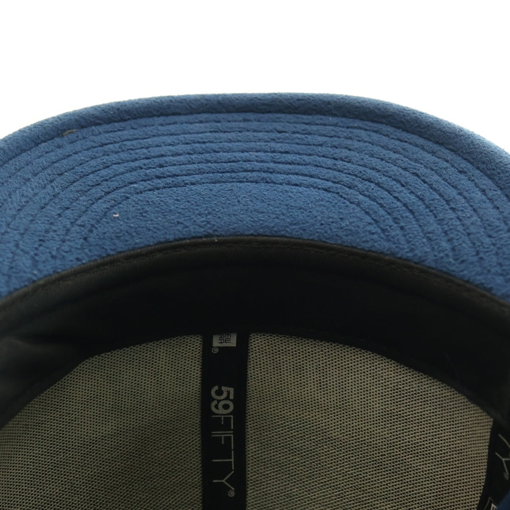 NIKE(ナイキ) 17AW ×NEW ERA Ear Flap Polartec イヤーフラップ ボックスロゴ ニューエラキャップ ポーラテック 帽子 ブルー