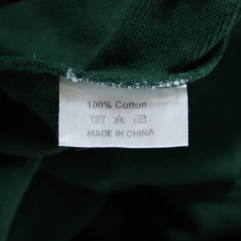 NO BRAND(ノーブランド) la fam sew and cut star LS フロントロゴ刺繍クルーネックロングスリーブTシャツカットソー ロンT グリーン