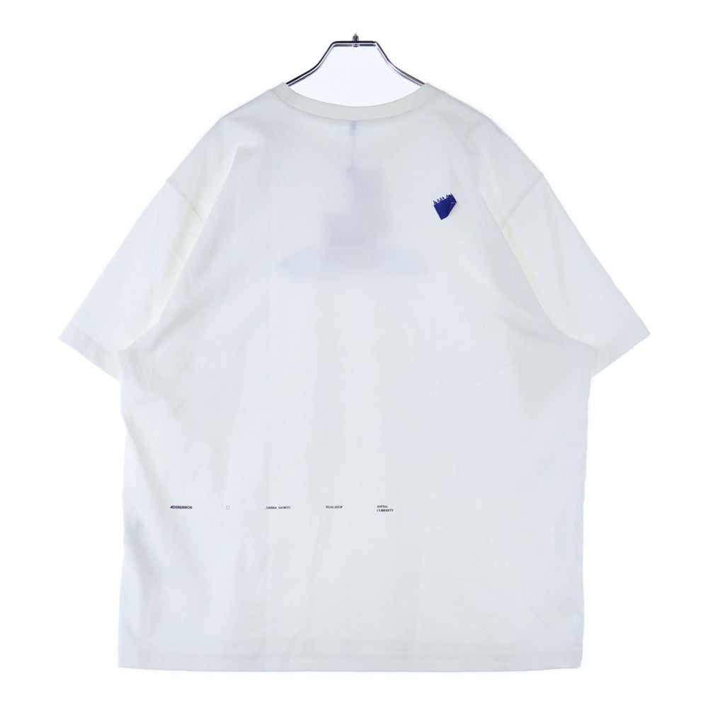 ADER ERROR(アーダーエラー) 梅田阪急限定 プリントクルーネックTシャツ半袖カットソー ホワイト BO05FYTS0105OW