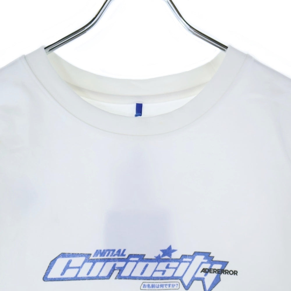 ADER ERROR(アーダーエラー) 梅田阪急限定 プリントクルーネックTシャツ半袖カットソー ホワイト BO05FYTS0105OW