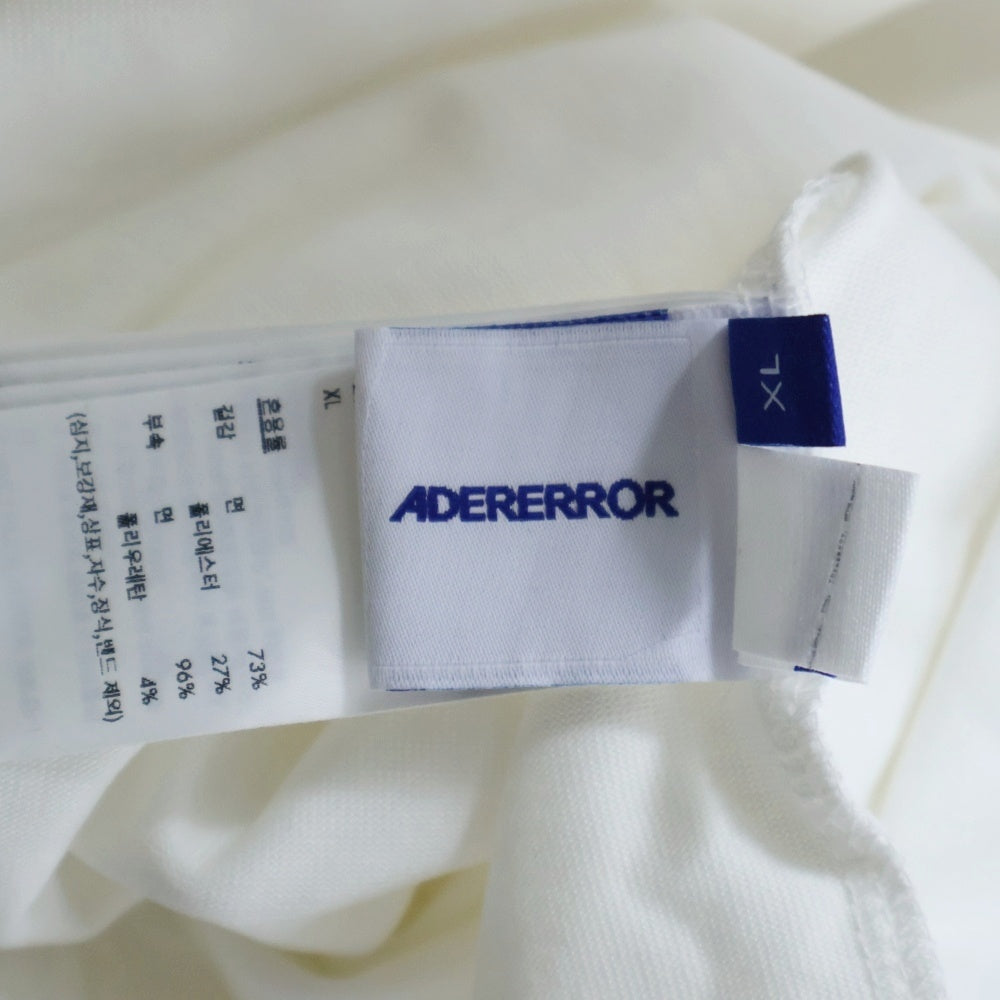 ADER ERROR(アーダーエラー) 梅田阪急限定 プリントクルーネックTシャツ半袖カットソー ホワイト BO05FYTS0105OW