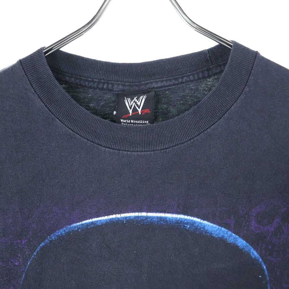 VINTAGE(ヴィンテージ) 00s vintage WWE the undertaker ジアンダーテイカー クルーネック半袖Tシャツカットソー ブラック