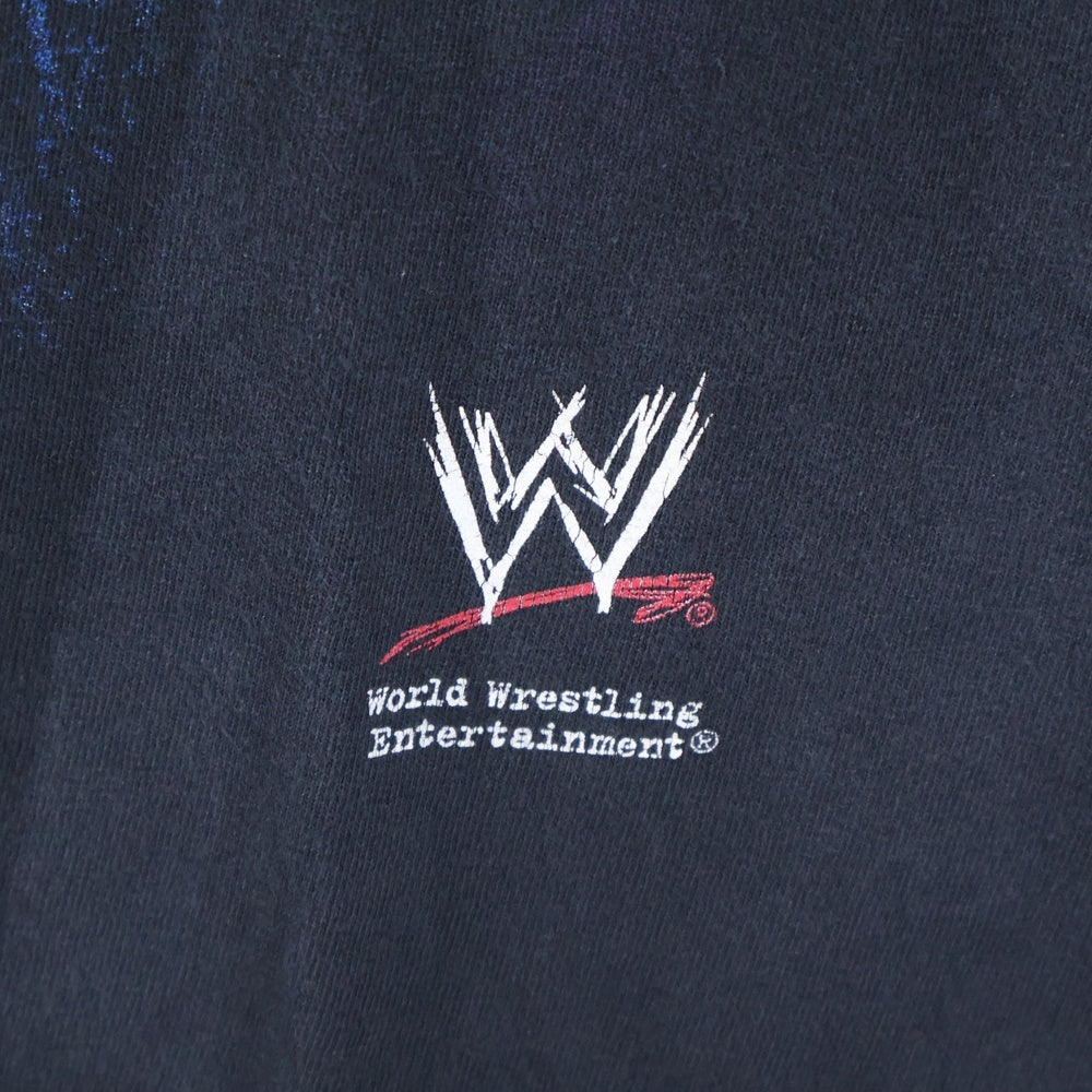 VINTAGE(ヴィンテージ) 00s vintage WWE the undertaker ジアンダーテイカー クルーネック半袖Tシャツカットソー ブラック