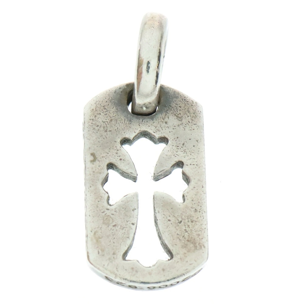 CHROME HEARTS(クロムハーツ) DT TNY CO CRS タイニーカットアウトクロスドッグタグ チャーム ペンダントトップ シルバー BCA252