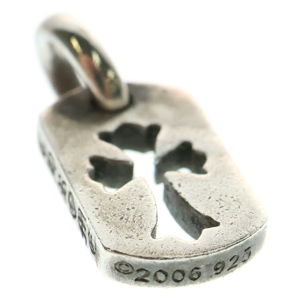 CHROME HEARTS(クロムハーツ) DT TNY CO CRS タイニーカットアウトクロスドッグタグ チャーム ペンダントトップ シルバー BCA252