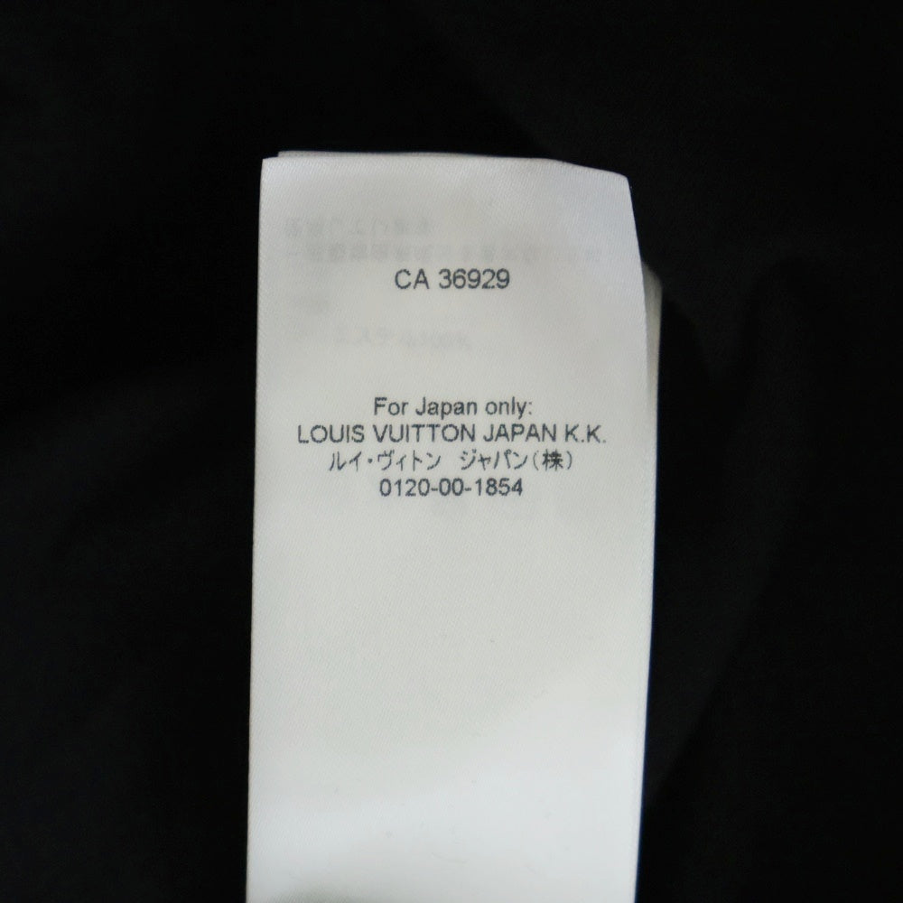 LOUIS VUITTON(ルイヴィトン) 25SS フロントロゴ ビーズデザイン クルーネック半袖Tシャツカットソー ブラック RM252M JUV HTY93W