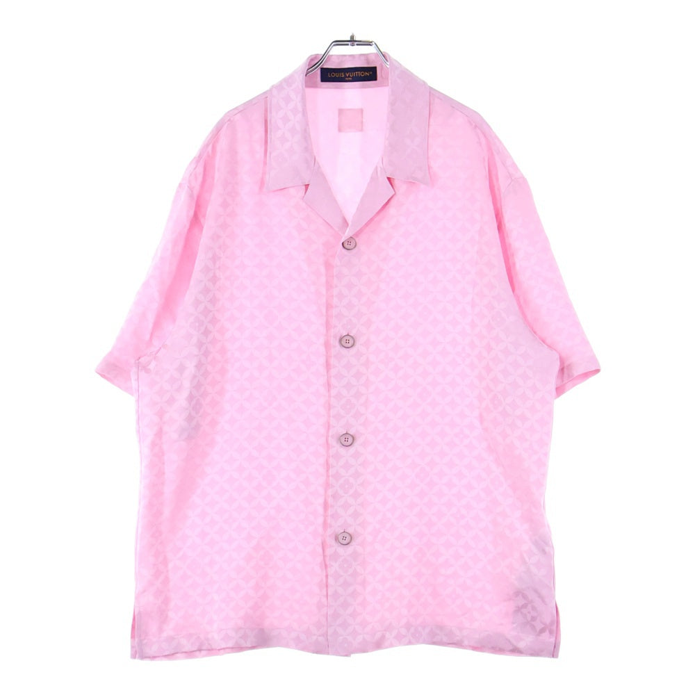 LOUIS VUITTON(ルイヴィトン) 25AW モノグラムジャガード半袖シャツ ピンク RM252M WYK HTS72W