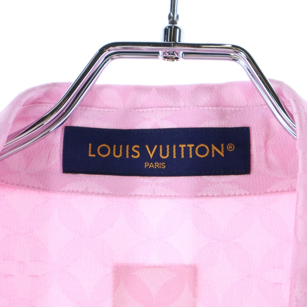 LOUIS VUITTON(ルイヴィトン) 25AW モノグラムジャガード半袖シャツ ピンク RM252M WYK HTS72W