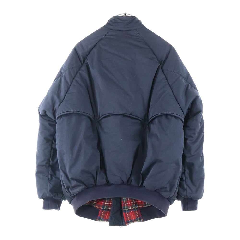 BALENCIAGA(バレンシアガ) NAVY BLUE Jacket with standing collar スタンディングカラー ジップアップ中綿ジャケット ネイビー 681426 TBP01