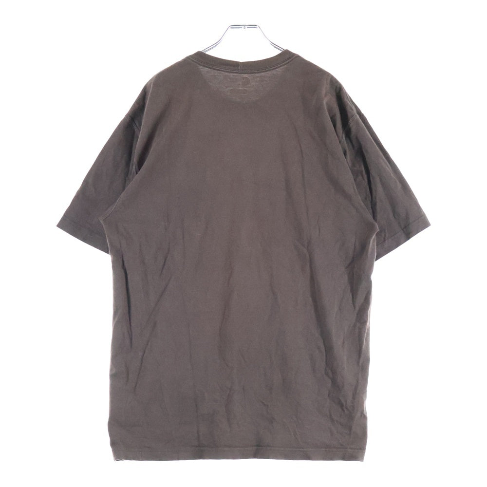 CARHARTT(カーハート) フロントワンポイントロゴ刺?ポケット クルーネック半袖Tシャツカットソー ブラウン