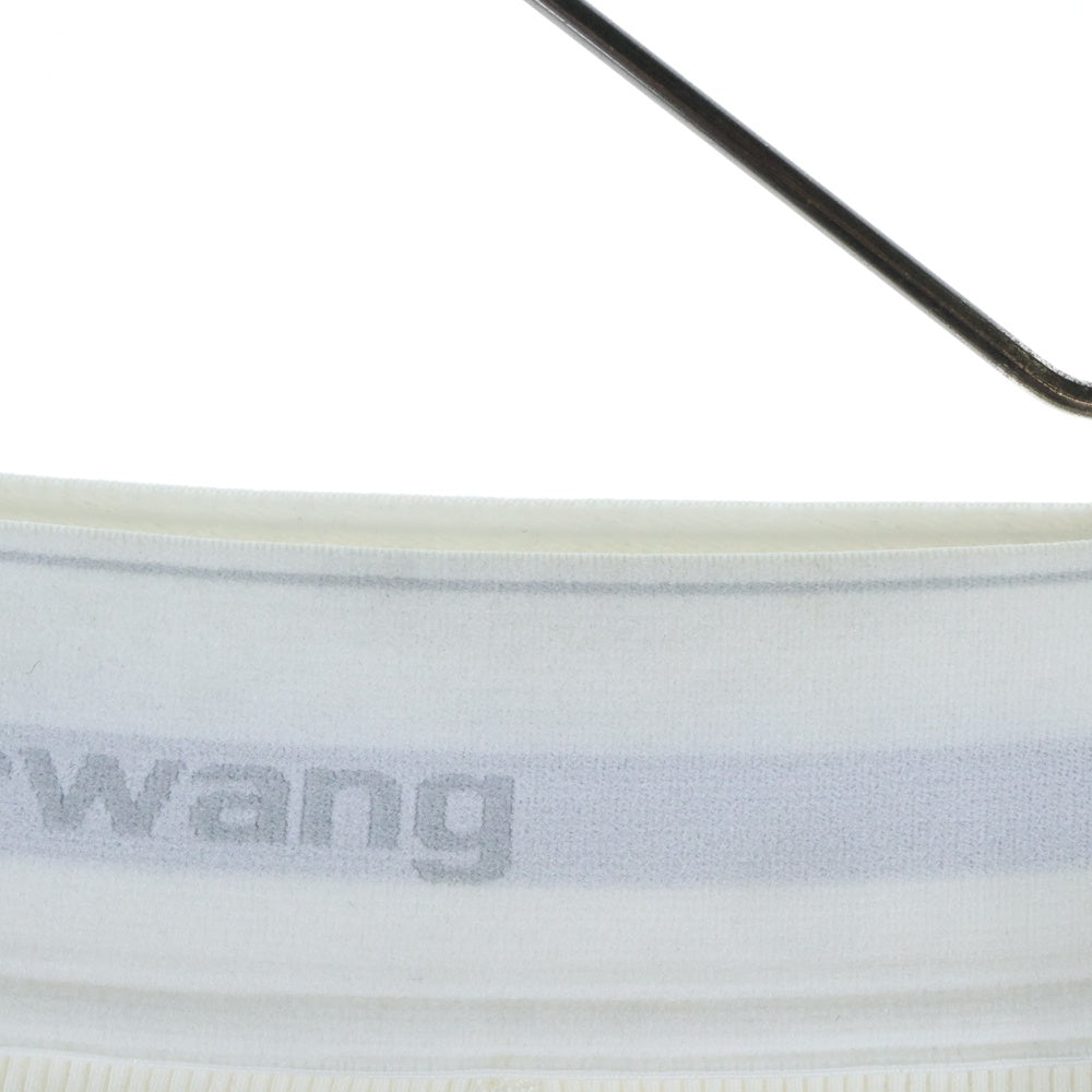 ALEXANDER WANG(アレキサンダーワン) ミッドライズ トラックパンツ ウエストロゴ グレー レディース 1WC1244661