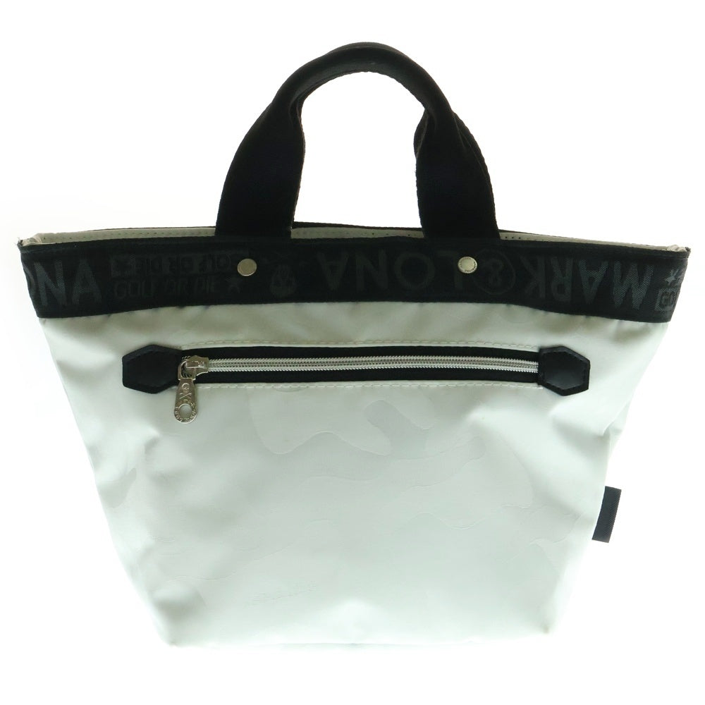 MARK&LONA(マークアンドロナ) Gauge Camo Mini Tote MLS-0A-SB02 スカル カモフラ ミニ トートバッグ ハンドバッグ ホワイト