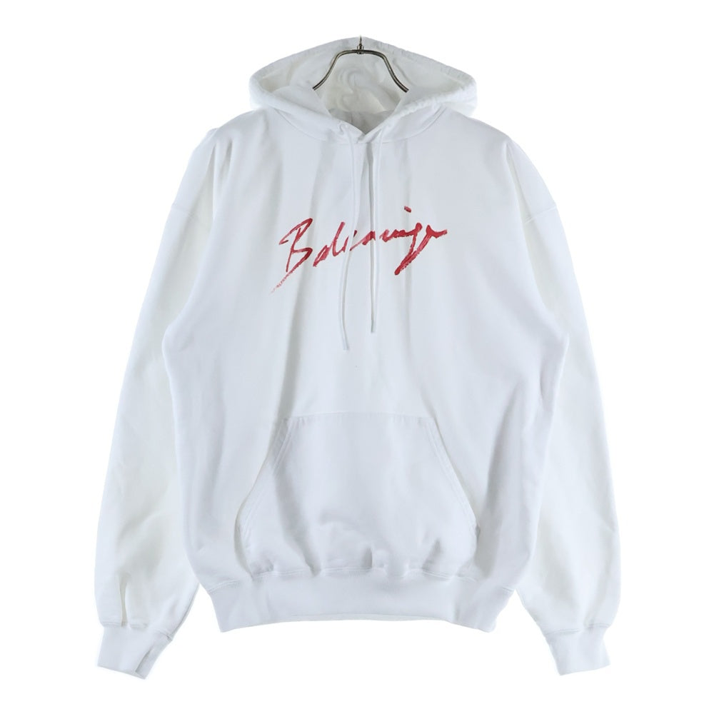 BALENCIAGA(バレンシアガ) 19AW Signature Logo Hoodie 583222 TFV64 シグネチャーロゴ プルオーバーパーカー フーディ ホワイト