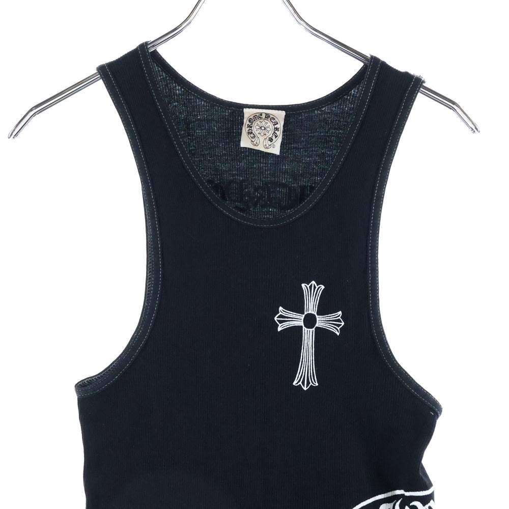 CHROME HEARTS(クロムハーツ) OLD FUCK YOU TANK TOP オールド ファックユー サイドロゴ タンクトップ ノースリーブ ブラック