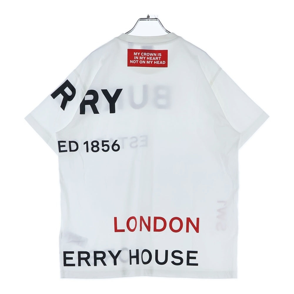 BURBERRY(バーバリー) 21SS HORSEFERRY S/S TEE 8017103 ホースフェリー ロゴプリント 半袖Tシャツ カットソー ホワイト