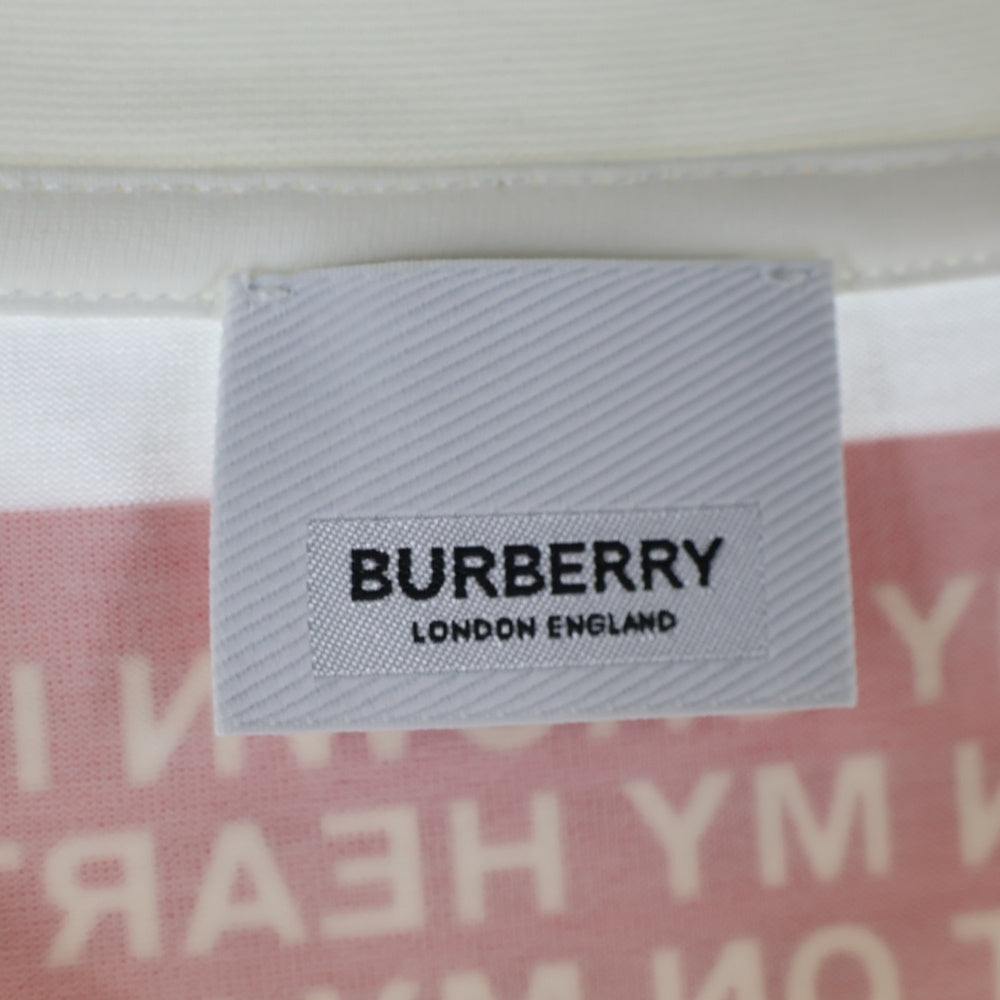 BURBERRY(バーバリー) 21SS HORSEFERRY S/S TEE 8017103 ホースフェリー ロゴプリント 半袖Tシャツ カットソー ホワイト