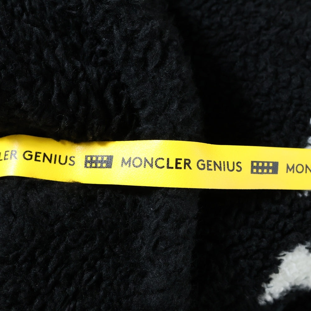 MONCLER GINIUS(モンクレール ジーニアス) MAGLIA E20918031100 809FH ボア フリース パーカー フーディ ブラック